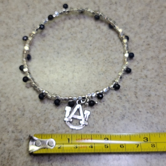AUBURN FANS Bracelet Silver/Blue. ADJUSTABLE - Picture 4 of 7